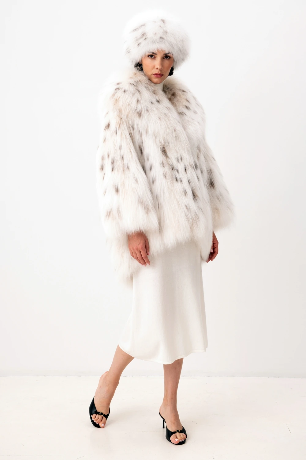 Меховая шапка и шуба из рыси Меховая шапка и шуба из рыси