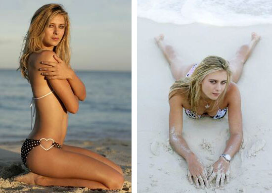 Обои Мария Шарапова (Maria Sharapova) на пляже